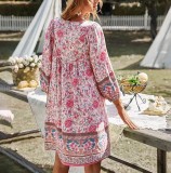 Bohemian Casual Vacation Style Dress For Women