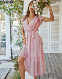 Fashion women dress Sexy and flowing Dress 2022 Spring/summer printed holiday dress
