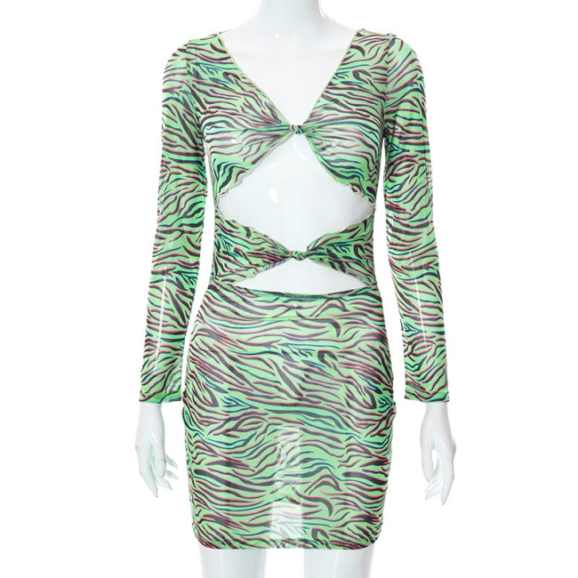 Plus Size Dress 2022 summer color printed sexy design slimming dress