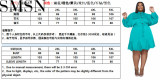 Plus Size Dress Amazon Autumn and Winter New Solid Colored Lapel Fashion Sexy Big Swing Dress Large Size Women Dress