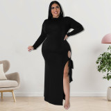 Plus Size Dress large size fall women clothing wholesale supply zipper band leg dress
