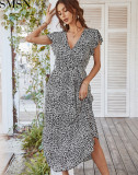 Fashion women dress Sexy and flowing Dress 2022 Spring/summer printed holiday dress