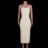 Casual Dress 2022 spring popular style knitted cross off shoulder fashion sexy woolen dress