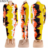 Plus Size Dress large size fall women clothing wholesale supply collar placket open chest dress