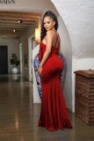 Casual Dress  European and American women sexy fashion halter neck tie halter fringed dress