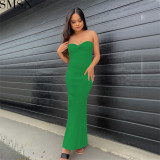 Casual Dress 2022 spring popular style knitted cross off shoulder fashion sexy woolen dress