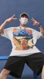 Summer Men Women Short Sleeve T-shirt Tee Pullover Tops Unisex Sweatshirt