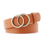 Women Men Belt 3.8 cm Cowhide Leather Buckle Belt Unisex Waistband Waist Strap