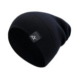 Men Women Beanie Hat Winter Wool Knitted Baggy Pull On Soft Caps