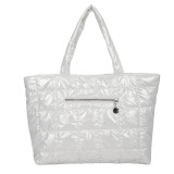 Women PVC Tote Bag Prism Metallic Shoulder Bag Hobo Shopping Bag Handbags