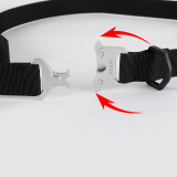Women Men Belt 3.5cm PVC Buckle Belt Unisex Waistband Waist Strap