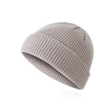 Men Women Beanie Hat Winter Wool Knitted Baggy Pull On Soft Caps