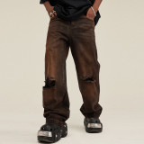 Men Classic Jeans Trousers Suit Pant Bottoms Joggers Clothes Women