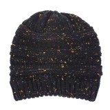 Men Women Beanie Hat Winter Wool Knitted Baggy Pull On Soft Caps