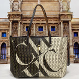 Women Brown Large Leather Tote Medium Shoulder Shopping Bag Handbags