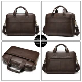 Men Messenger Shoulder Bag Leather Crossbody Sling Handbags Houlder Bag