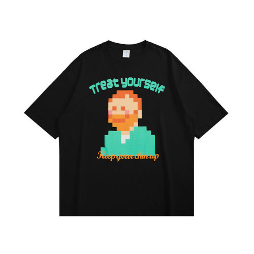 Summer Men Women Short Sleeve T-shirt Tee Pullover Tops Unisex Sweatshirt