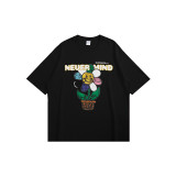 Summer Men Women Short Sleeve T-shirt Tee Pullover Tops Unisex Sweatshirt