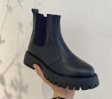 Women Boots Platform Chelsea Chunky Tread Sole Combat Martin Mid-calf Boots 35-40