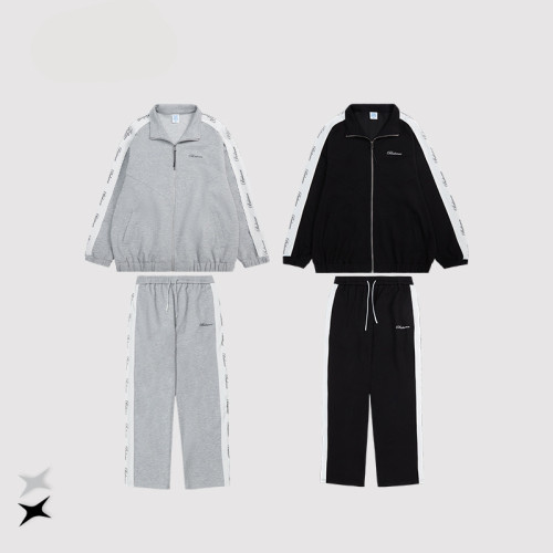 Women Men Two Piece Tracksuit Suit Hoodie Hooded Sweatshirt Pant Set Sweatwear