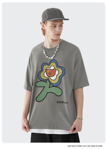 Summer Men Women Short Sleeve T-shirt Tee Pullover Tops Unisex Sweatshirt