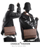 Men Messenger Shoulder Bag Classic Flap Bags Leather Handbags Business