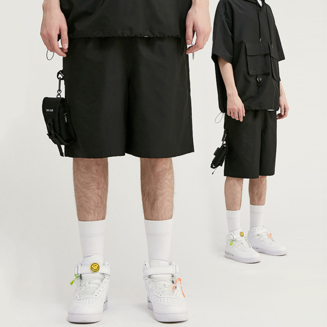 Men Boys Shorts Streetwear Bottoms Half Pants Sports Outfit Sweatsuit Trunks Women