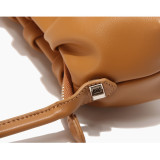 Women Leather Shoulder Bag Hobo Mini Shopping Tote Small Handles Bag Handbags