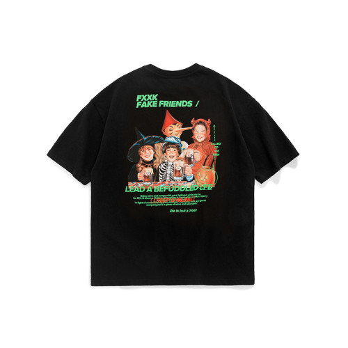 Summer Men Women Short Sleeve T-shirt Tee Pullover Tops Unisex Sweatshirt