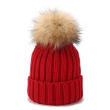 Men Women Beanie Hat Winter Wool Knitted Baggy Pull On Soft Caps