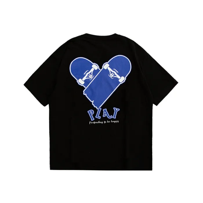 Summer Men Women Short Sleeve T-shirt Tee Pullover Tops Unisex Sweatshirt