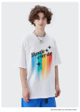 Summer Men Women Short Sleeve T-shirt Tee Pullover Tops Unisex Sweatshirt