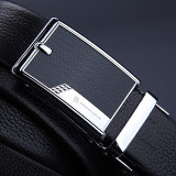 Women Men Belt 3.8cm Cowhide Leather Buckle Belt Unisex