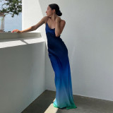 Sexy Backpack Hip Slim Fit Suspenders Long Dress