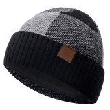 Men Women Beanie Hat Winter Wool Knitted Baggy Pull On Soft Caps