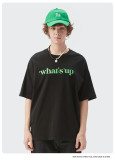 Summer Men Women Short Sleeve T-shirt Tee Pullover Tops Unisex Sweatshirt scrawl t-shirts