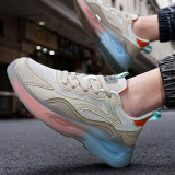 Men Women Sneakers Leather Platform Athletic Shoes Unisex