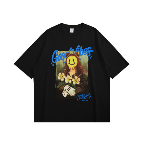 Summer Men Women Short Sleeve T-shirt Tee Pullover Tops Unisex Sweatshirt