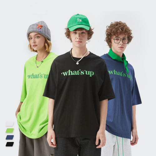 Summer Men Women Short Sleeve T-shirt Tee Pullover Tops Unisex Sweatshirt scrawl t-shirts
