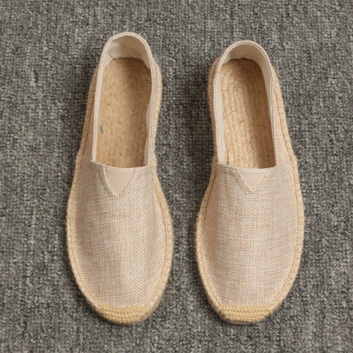Women Lambskin Espadrilles Cap Toe Flats Shoes Slip Ons Loafer Casual Shoes