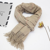 Women Men Logo Scarf Wool Cashmere Scarves Shawl Blanket Wrap Knit