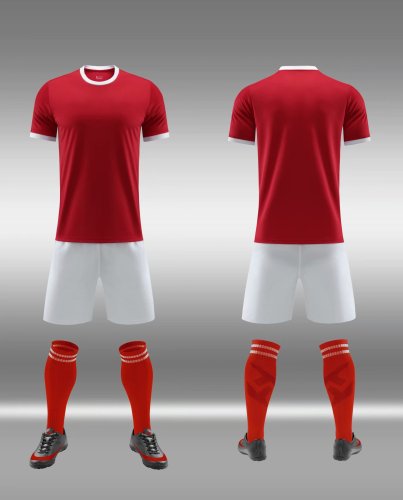 Men Boy Football Jersey Uniform Soccer Training Set Clothes Shirt Club Team Women