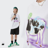 Summer Men Women Short Sleeve T-shirt Tee Pullover Tops Unisex Sweatshirt