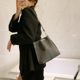 Vintage Scrub Leather Bucket Bags