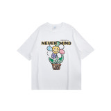 Summer Men Women Short Sleeve T-shirt Tee Pullover Tops Unisex Sweatshirt