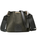 Vintage Scrub Leather Bucket Bags