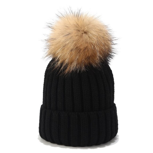 Men Women Beanie Hat Winter Wool Knitted Baggy Pull On Soft Caps