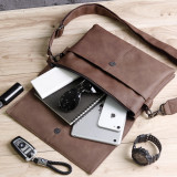 Men Messenger Shoulder Bag Classic Flap Bags Leather Handbags Business