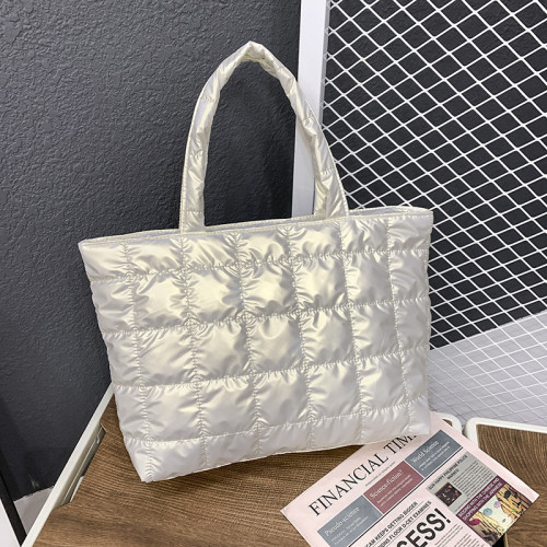 Women PVC Tote Bag Prism Metallic Shoulder Bag Hobo Shopping Bag Handbags
