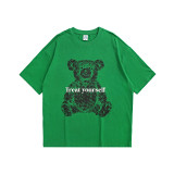 Summer Men Women Short Sleeve T-shirt Tee Pullover Tops Unisex Sweatshirt